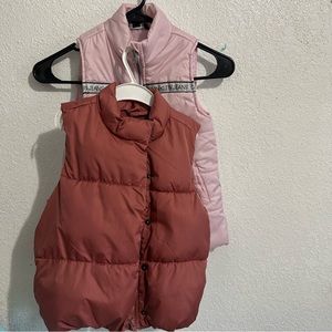 Old navy / Calvin Klein puffer vest bundle of 2 size 5t and 6 girls